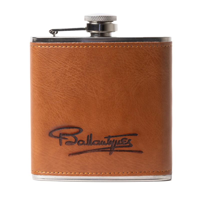 Ballantynes Leather Hip Flask (Gift Boxed) image number 0