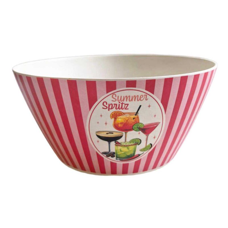 Urban Products Summer Spritz Salad Bowl Red & Pink 25cm image number 0