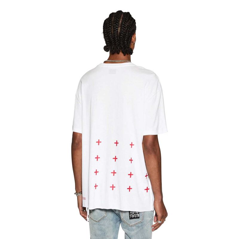 Ksubi 4x4 Biggie Ss Tee White/Red image number 1