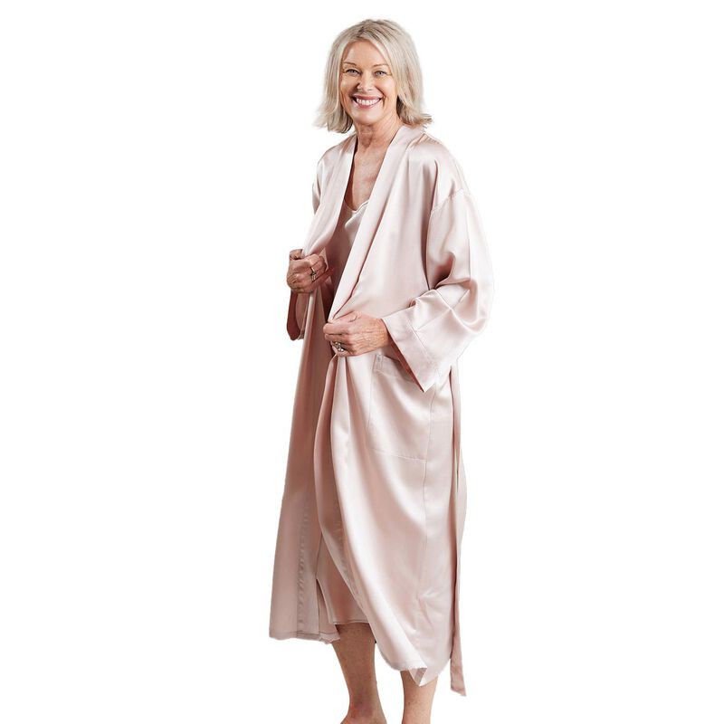MM Linen Silk Robe Blush image number 0