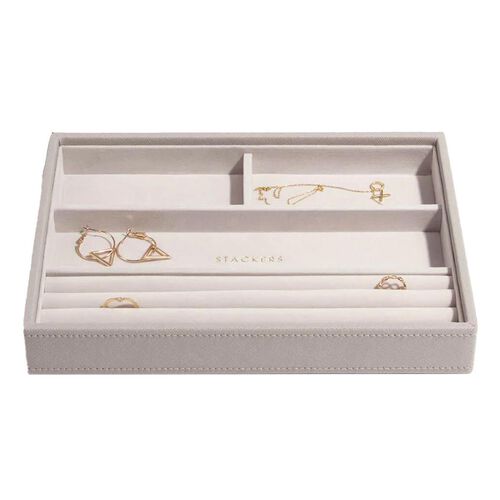 Stackers Classic 4 Compartment Ring & Bracelet Layer Taupe