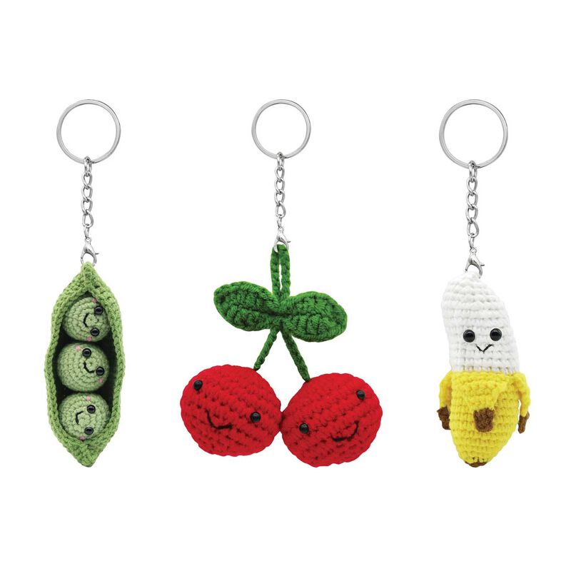Discovery Zone Crochet Bag Charm Kit - Assorted image number 1