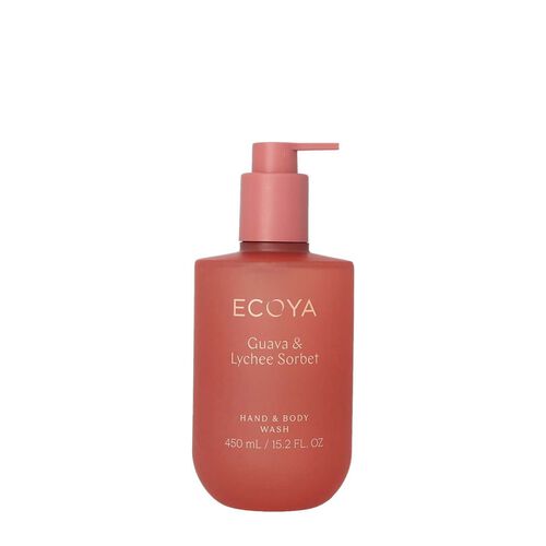 ECOYA Hand & Body Wash Guava & Lychee Sorbet 450ml