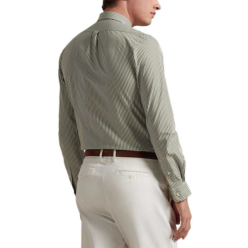 Polo Ralph Lauren Custom Fit Striped Stretch Poplin Shirt image number 1