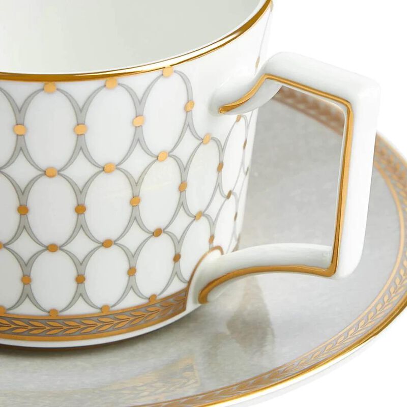 Wedgwood Renaissance Grey Coffee Cup & Saucer image number 1