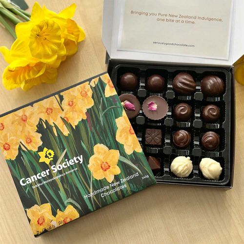 The Seriously Good Chocolate Co. Daffodil Day Assorted Chocolate Box 16Pc