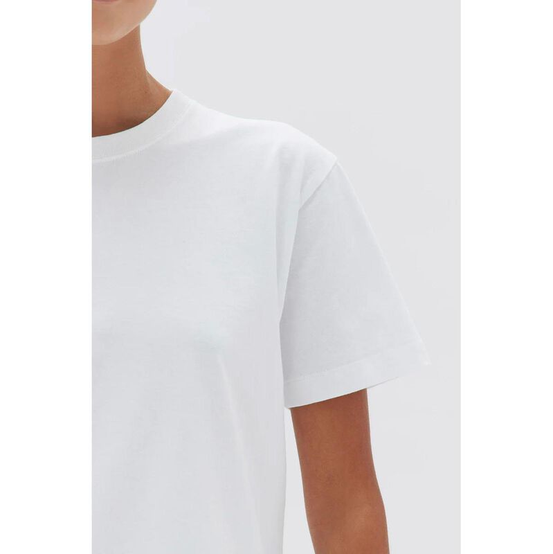 Assembly Label Womens Organic Base Tee White image number 2