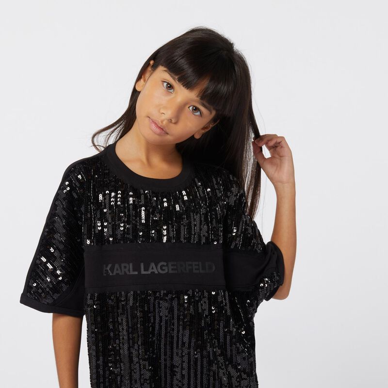 Karl Lagerfeld Milano Beaded & Sequined Dress 10Y - 16Y image number 1