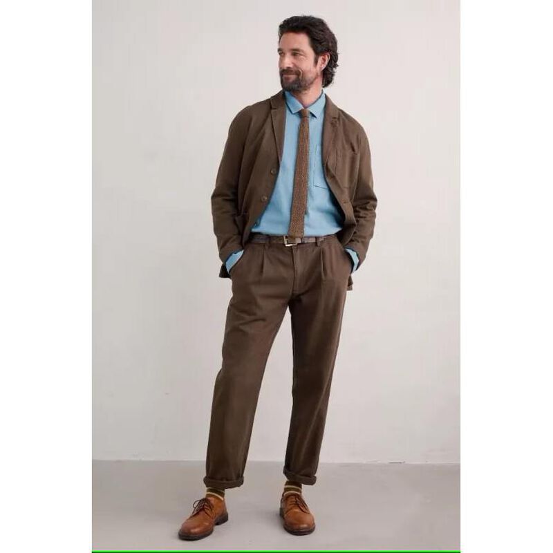 Seasalt Cornwall Men's Helmsman Trouser Pepper image number 3