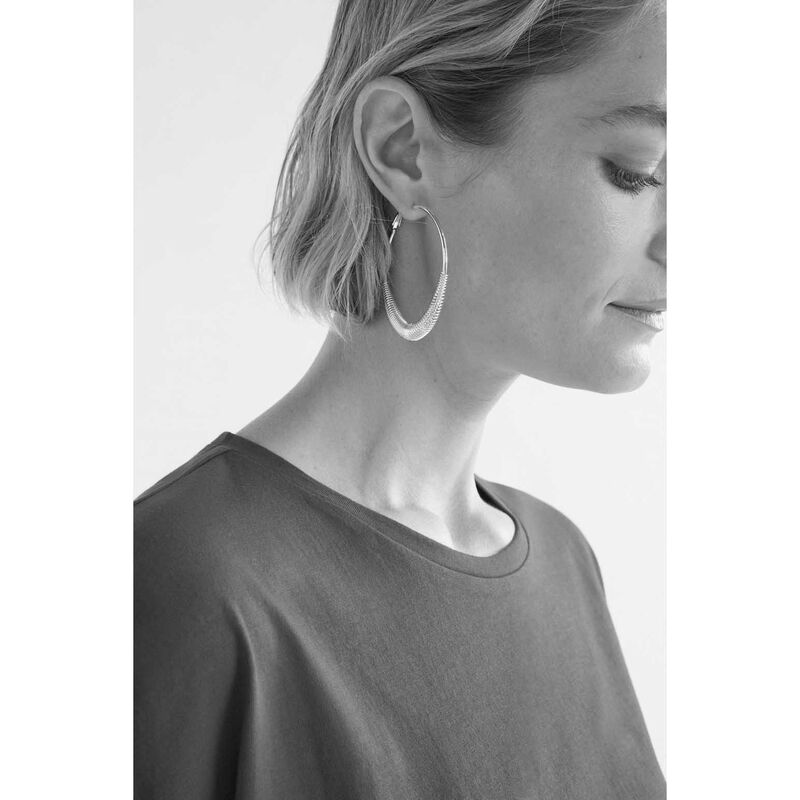 ELK Solf Metallic Hoop Earring image number 1
