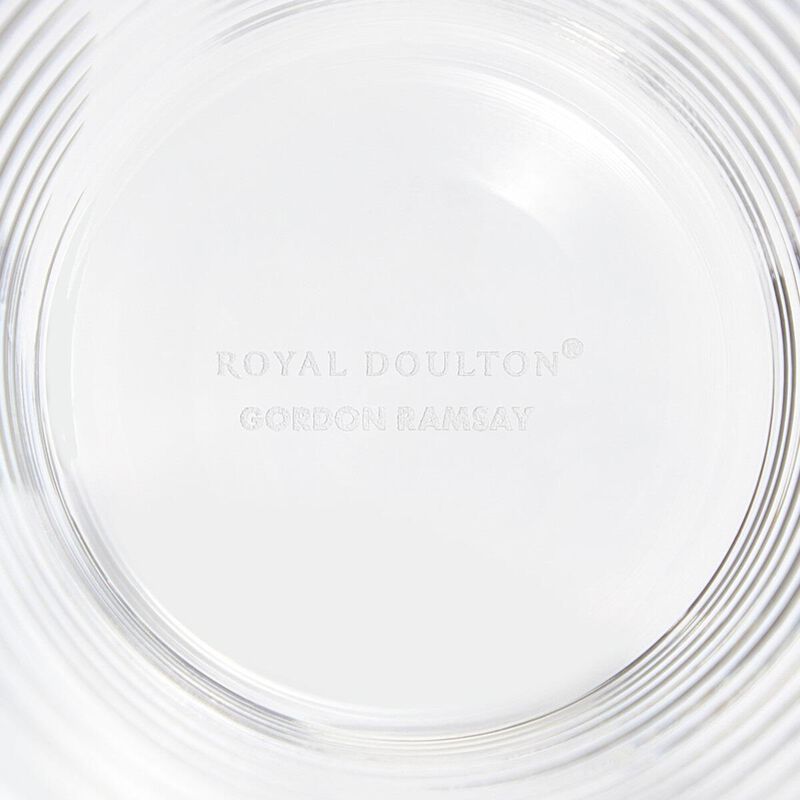 Royal Doulton Gordon Ramsay Maze Glass Tumbler Clear Set of 4 image number 1