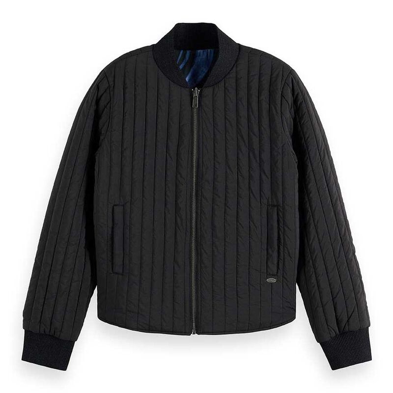 Scotch & Soda Quilted Reversible Bomber Jacket image number 2