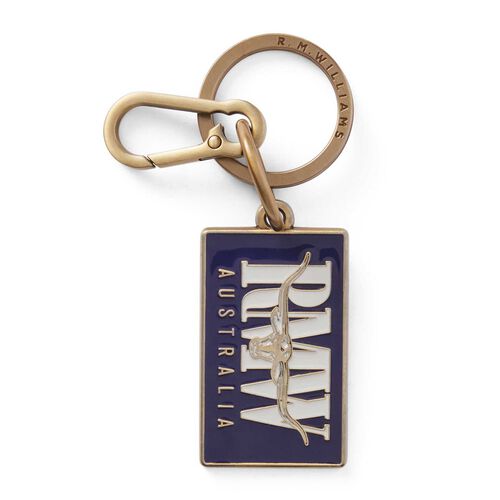 R.M. Williams Heritage Logo Enamel Keyring R.M. Williams Heritage Logo Enamel Keyring