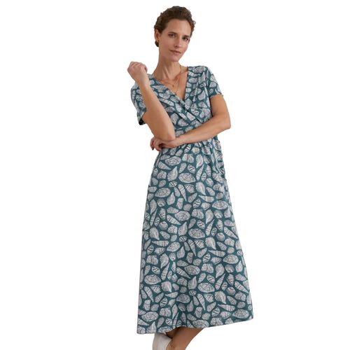Seasalt Cornwall Chapelle Dress Pocket Shells Pool