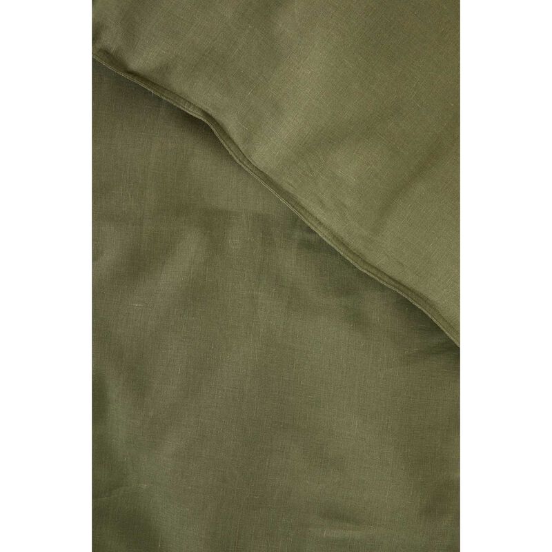 Wallace Cotton Olive Loft Linen Duvet Set image number 1