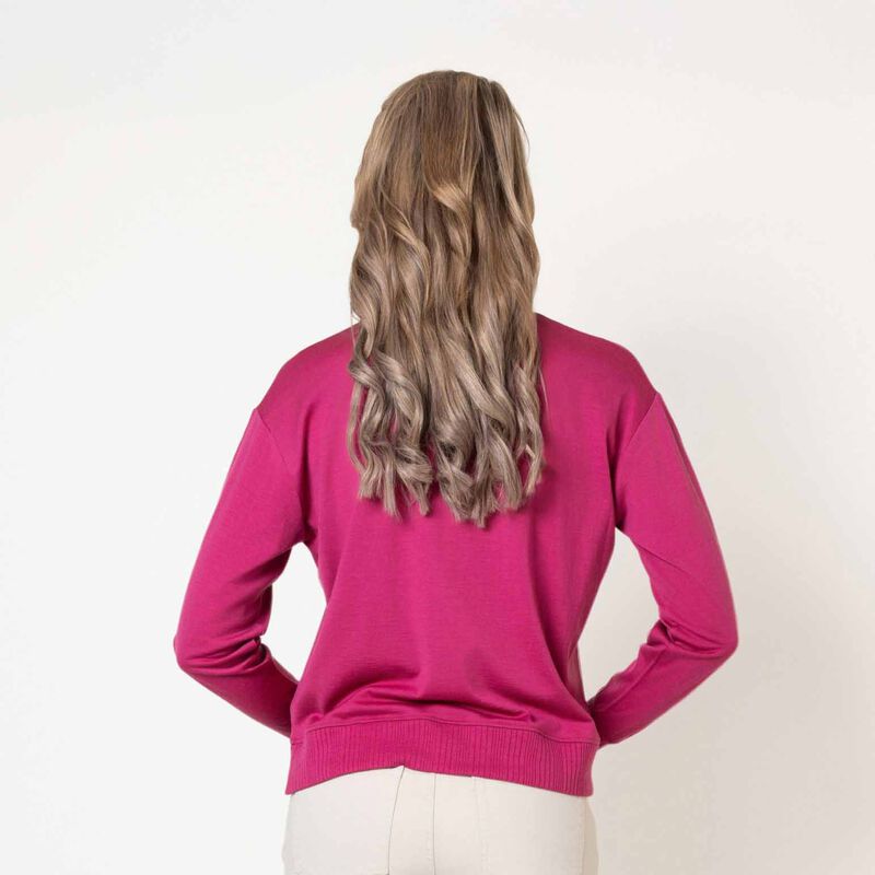 B Merino Rib Trim Jumper image number 1