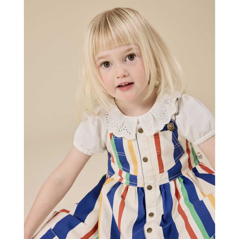 Goldie + Ace Laura Puff Sleeve Collar Top 3M-2Y image number 1