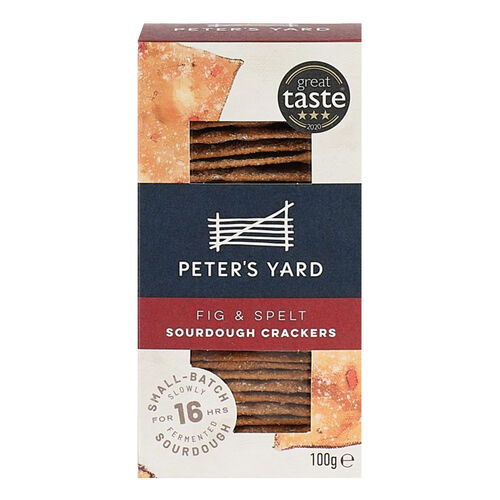 Peter's Yard Fig & Spelt Sourdough Crackers 100g