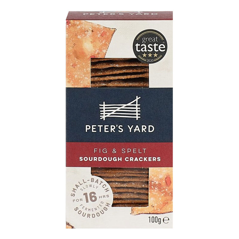 Peter's Yard Fig & Spelt Sourdough Crackers 100g image number 0