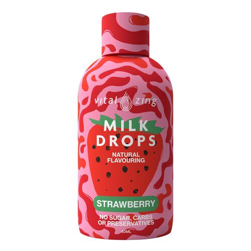 Vital Zing Milk Drops Strawberry 40ml