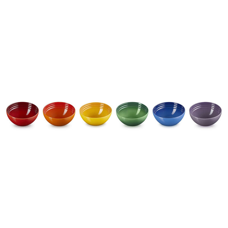 Le Creuset Stoneware Rainbow Set of 6 Snack Bowls image number 0