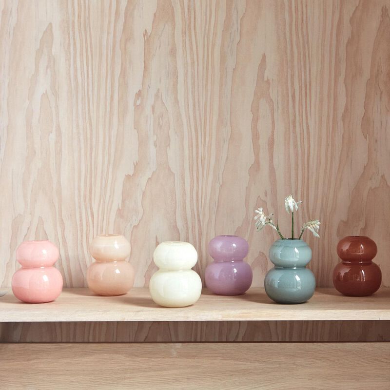 OYOY Lasi Vase Extra Small Nutmeg image number 1