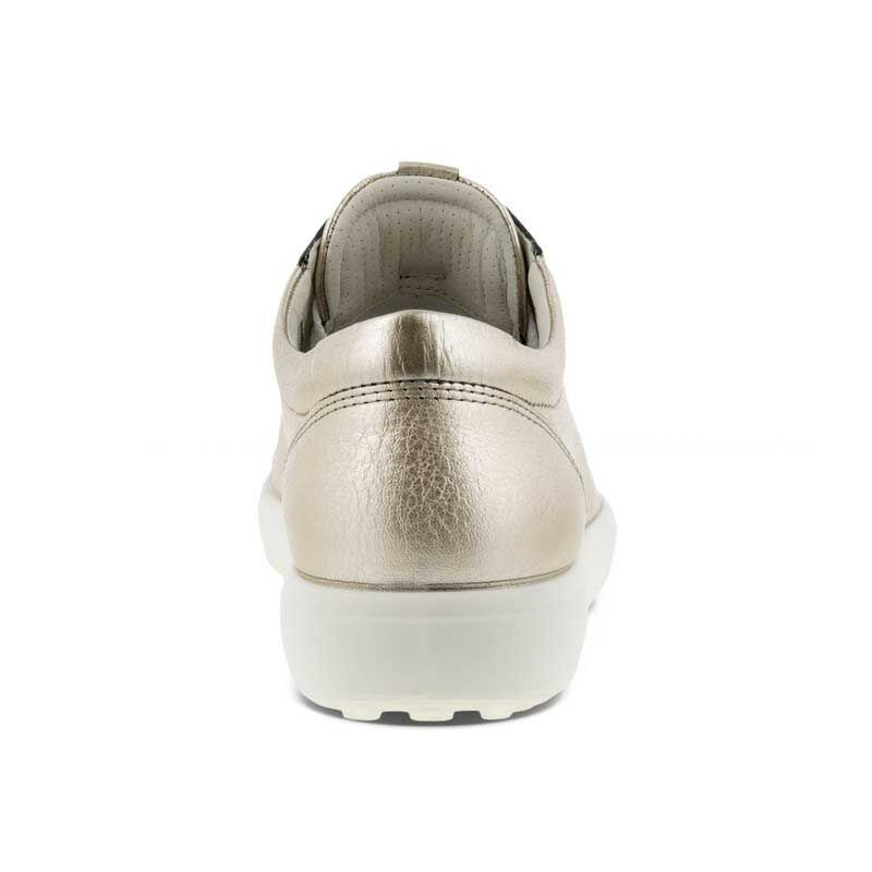 Ecco Soft 7 Pure White Gold Lace Up image number 1
