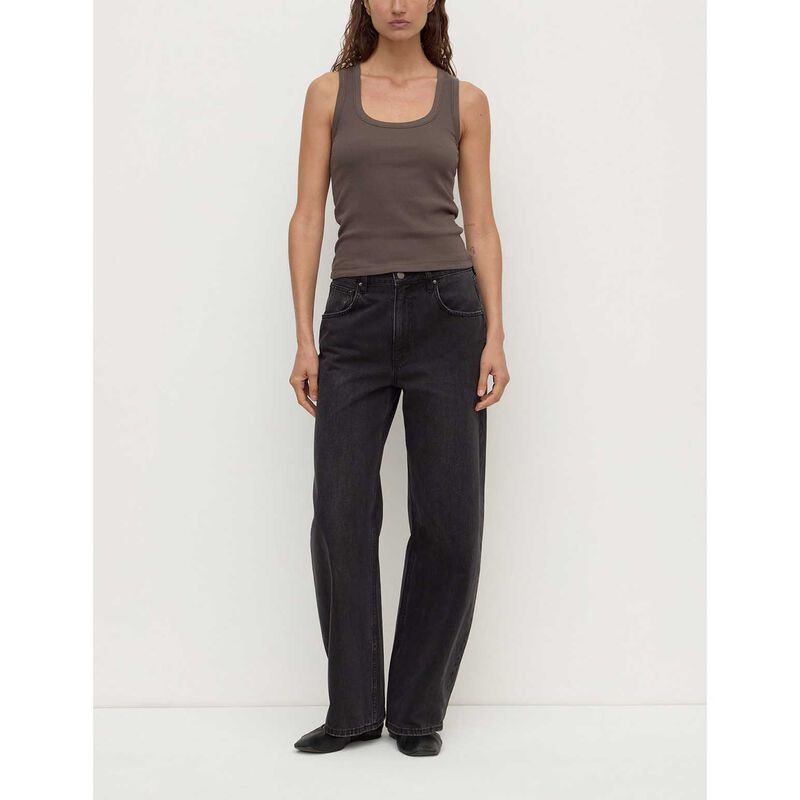 Assembly Label Robyn Scoop Neck Rib Tank Bark image number 3
