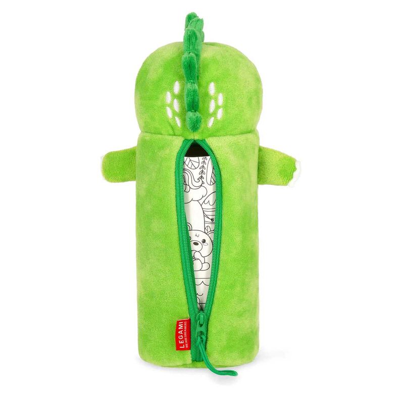 Legami Soft Plush Pencil Case - Dino image number 1