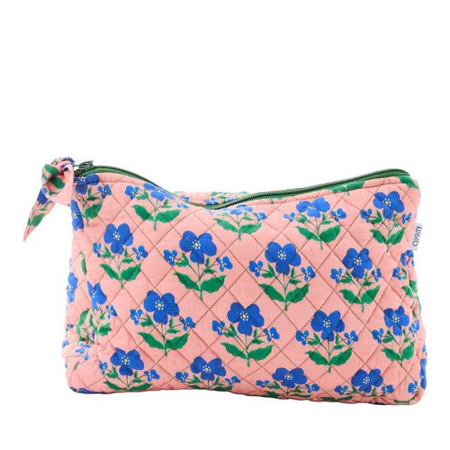 Kip&Co X Anna Spiro Indian Summer Rose Quilted Cotton Toiletry Purse