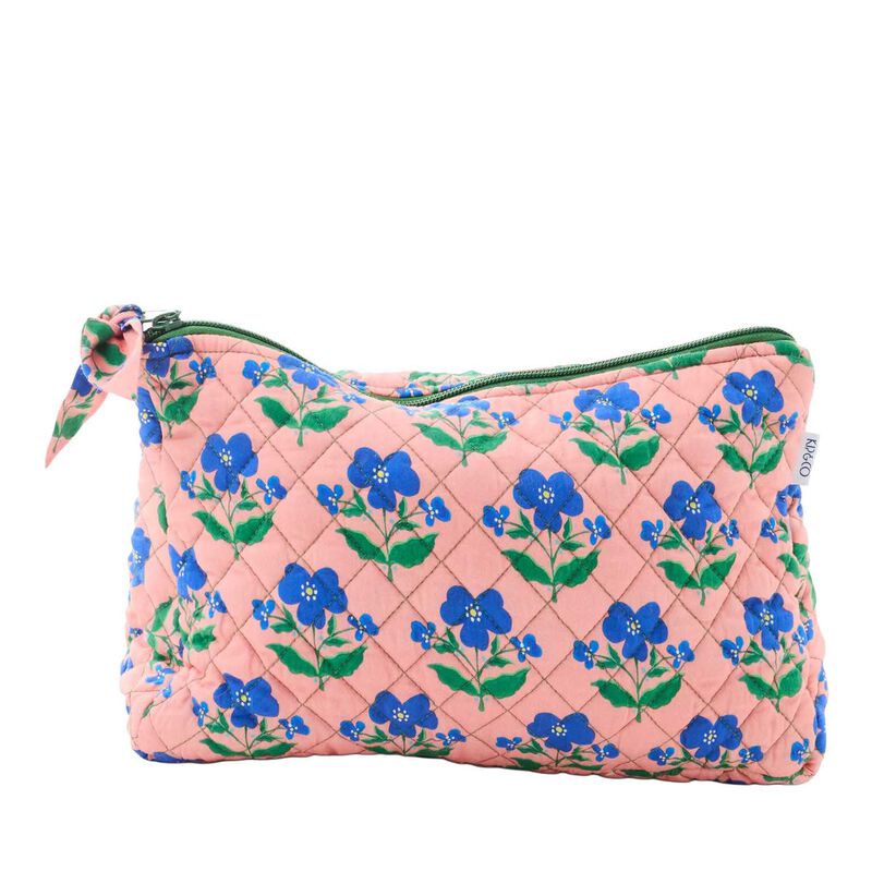 Kip&Co X Anna Spiro Indian Summer Rose Quilted Cotton Toiletry Purse image number 0