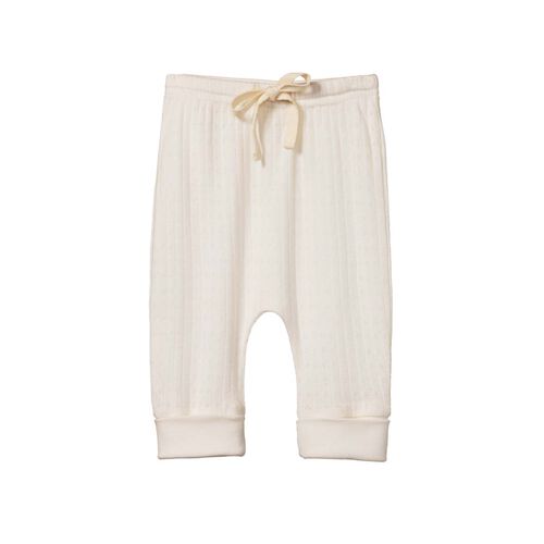 Nature Baby Drawstring Pants Pointelle