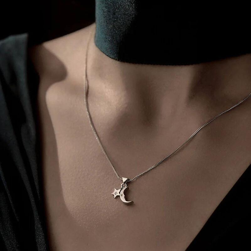Karen Walker Moon and Star Charm Necklace image number 1
