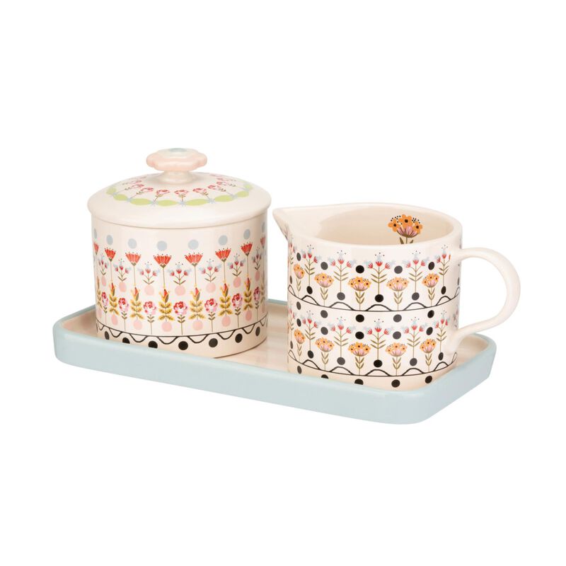 Cath Kidston Painted Table Ceramic Sugar & Milk Jug Set image number 2