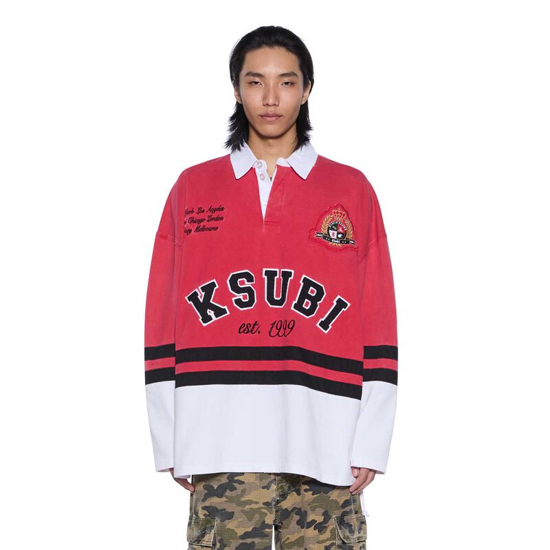 Ksubi Duke Rugby LS Jersey Red image number 0