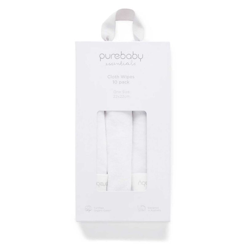 Purebaby Cloth Wipes 10 Pack image number 0