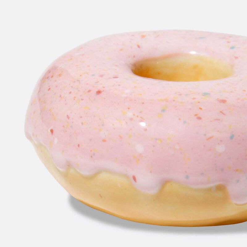 DOIY Fast Food Candle Holder Donut Pink image number 1