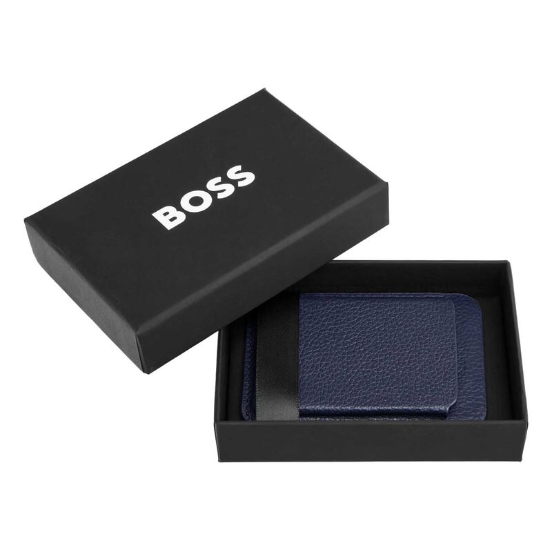 Boss Card Holder Mobile Classic Grained Navy image number 1