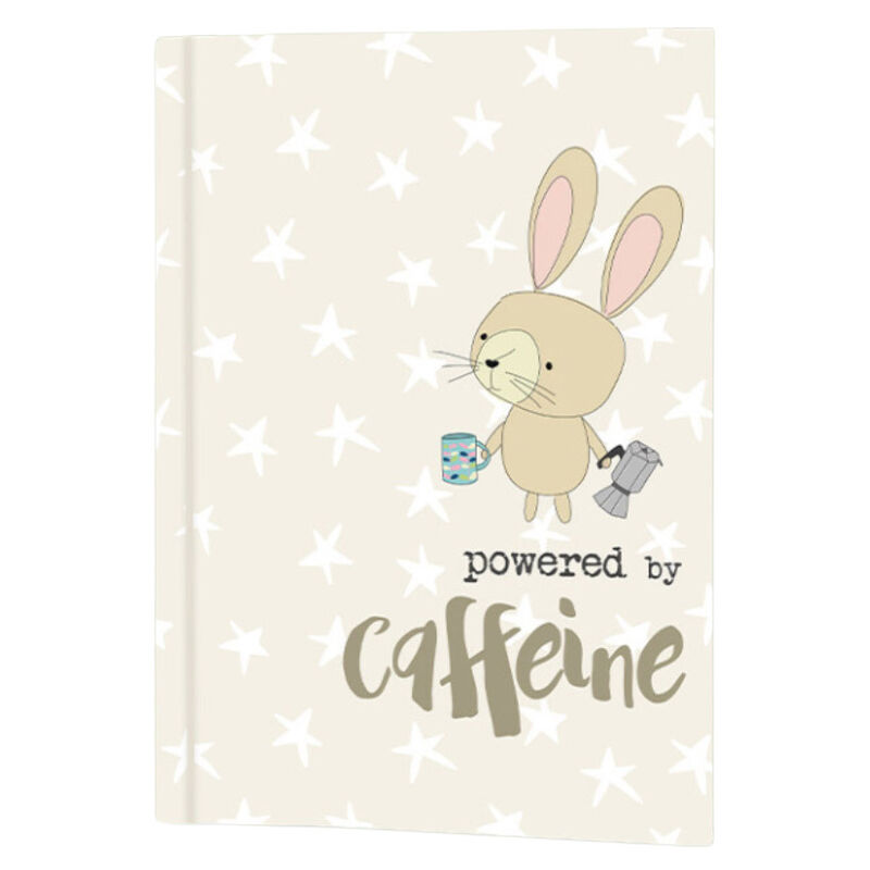 Dandelion Stationery Powered By Caffeine Notebook image number 0