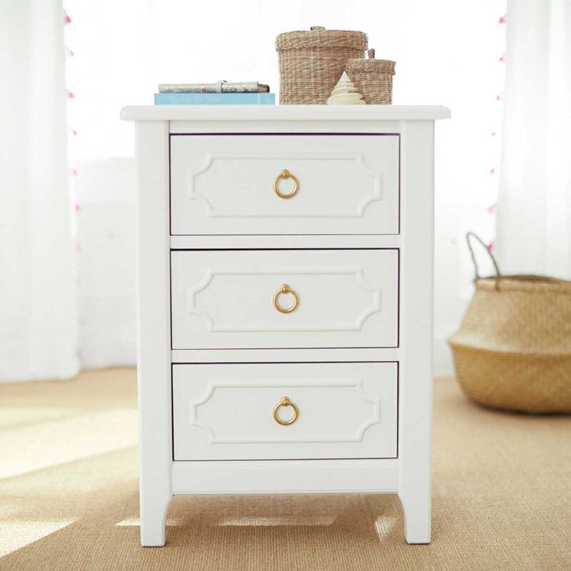 Pottery Barn Kids Ava Regency Nightstand Simply White image number 1