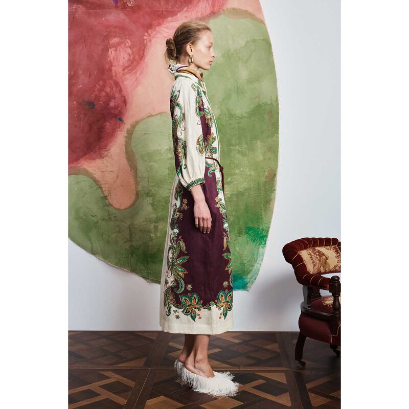 AL&Eacute;MAIS Ruthie Short Sleeve Shirtdress image number 3