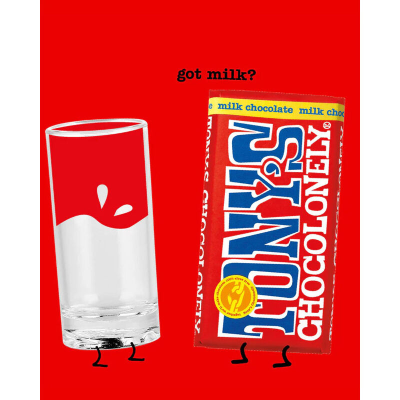 Tony's Chocolonely Milk Chocolate 32% Bar 180g image number 2