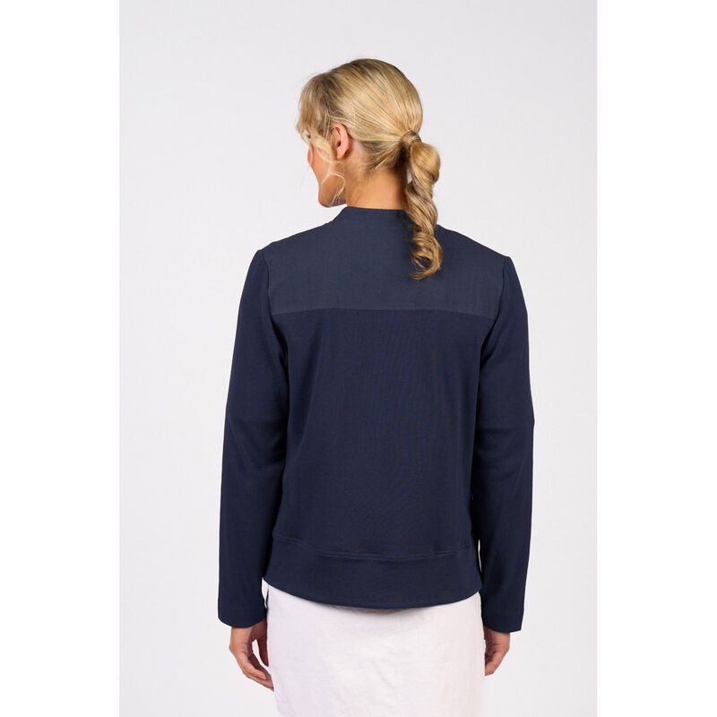 Vassalli Zip Up Jacket With Knit Panels image number 1