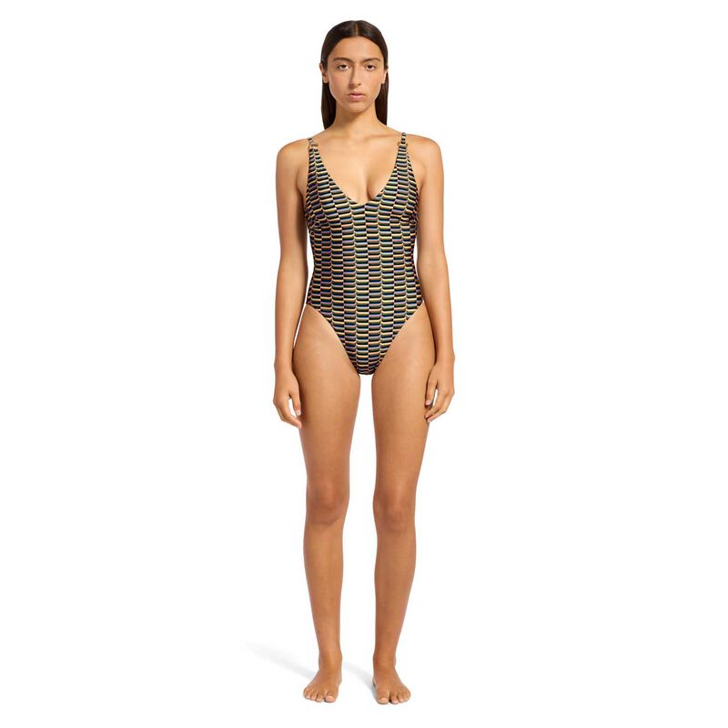 Jets Urban Geo Multifit Plunge Swimsuit image number 3