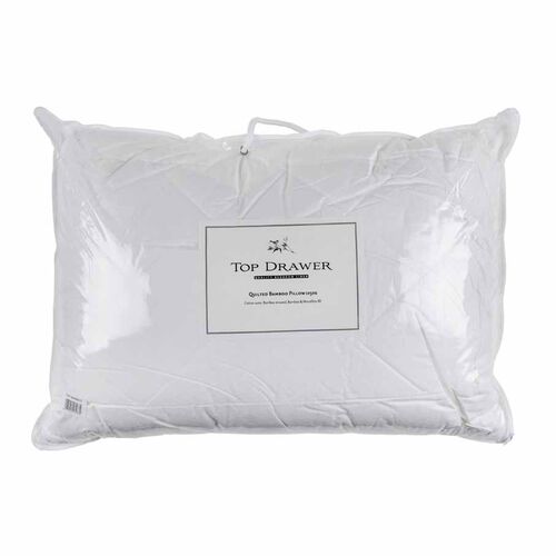 Top Drawer Bamboo Pillow 950g - Cotton Outer
