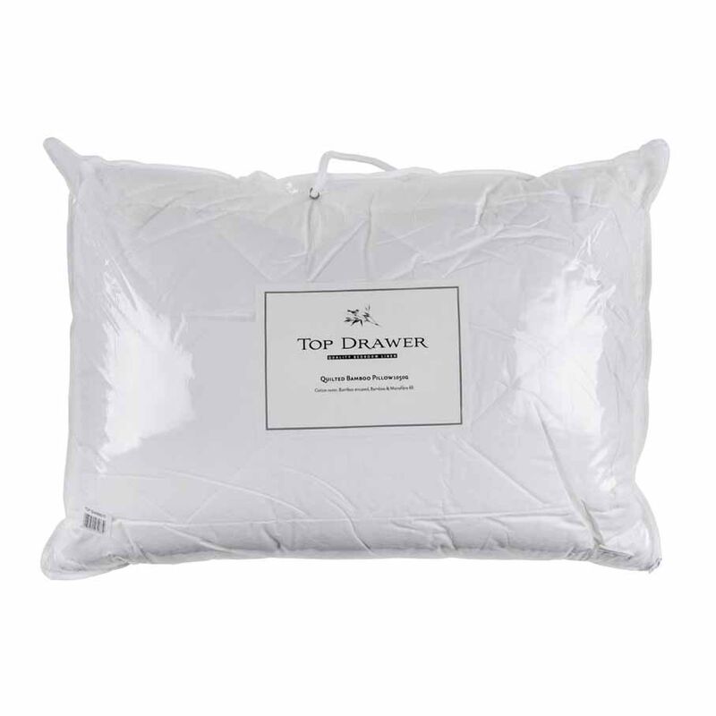 Top Drawer Bamboo Pillow 950g - Cotton Outer image number 0