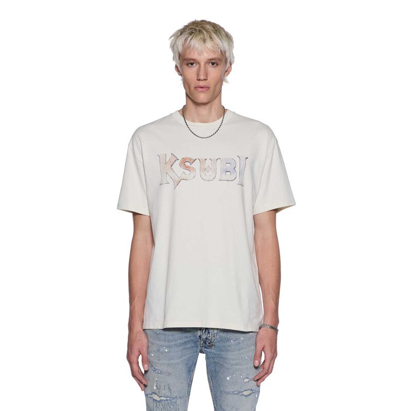 Ksubi Death Snake Biggie SS Tee Antique White image number 0