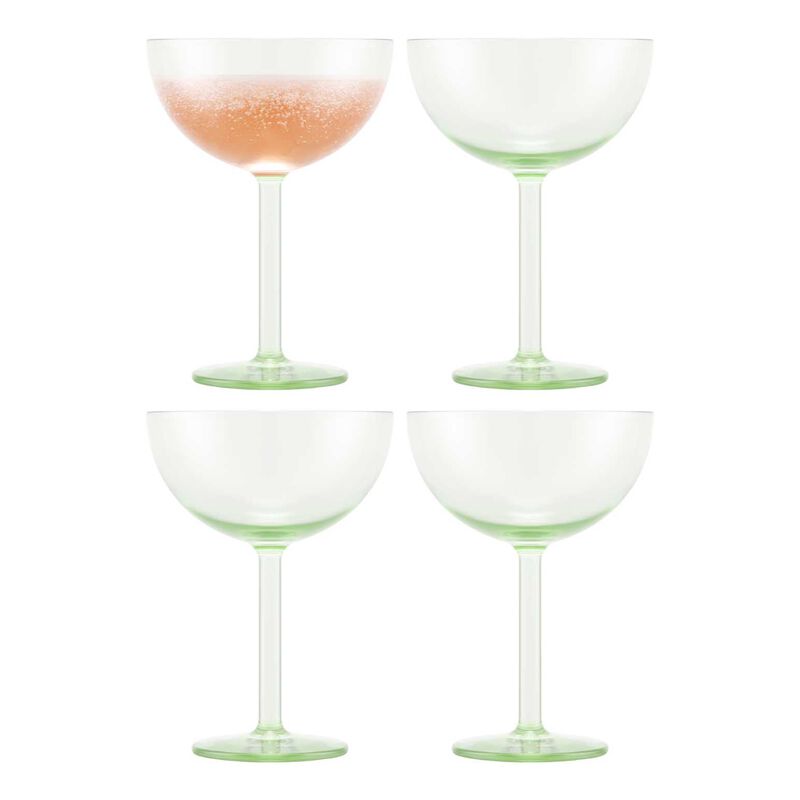 Bodum Oktett 4Pc Durable Champagne Coupe Glass - Pistachio image number 0