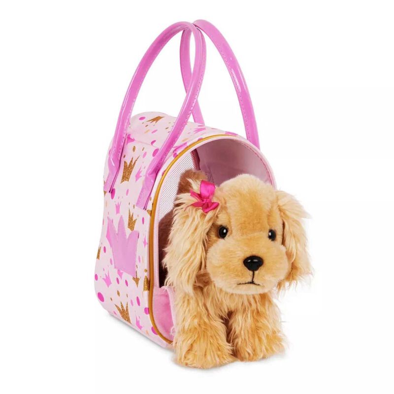 Pucci Pups Pink Crown Glam Bag & Maltese Pup image number 1