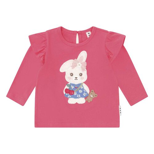 Huxbaby Flower Field Bunny Frill Top 6M-2Y
